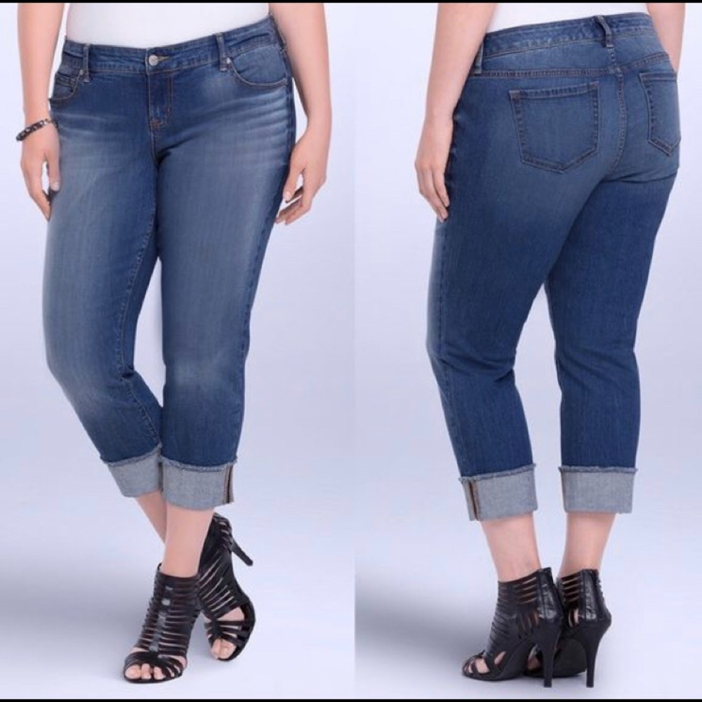 Torrid Boyfriend Frayed Hem Size 14